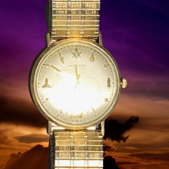 vintage Hamilton Gold Watch 10 k